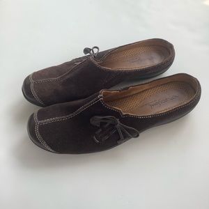 Brown Suede Slip on shoes